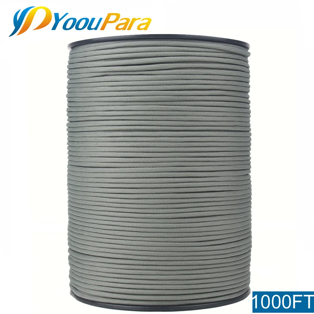 YoouPara 1000FT катушки 550 Паракорд шнур Тип III 7 нитей 5/32 &quot(4 мм) Диаметр военный