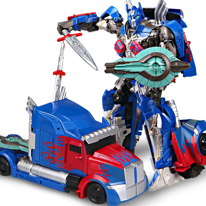 Megatron Alloy Version Robots Movie Characters Model Toys Figures Car Optimus Prime Robot Action Deformable Toys Boy Gifts 2018 17cm transformers toys studio series 05 voyager class movie 2 optimus prime voyager class starscream collection model dolls