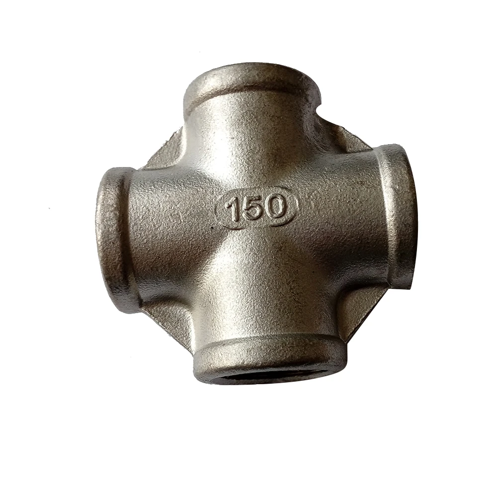 

Stainless Steel 304 1/2" Female BSP Thread Pipe Fitting  4 way Equal Cross Connector SS304BSPT-Cross-1/2