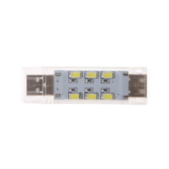 

1pc 12 LED Light Mini USB Power 1pc Night Camp Bulb Pocket Card Lamp Bulb 12Led Keychain Mini LED Night Light Portable USB Power