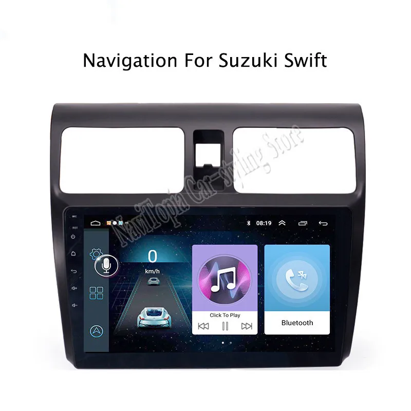

ECTWODVD 10.1inch Android 8.1 Car Radio GPS Navigation Multimedia Stereo DVD Player for Suzuki Swift 2004 2005 2006 2007-2010
