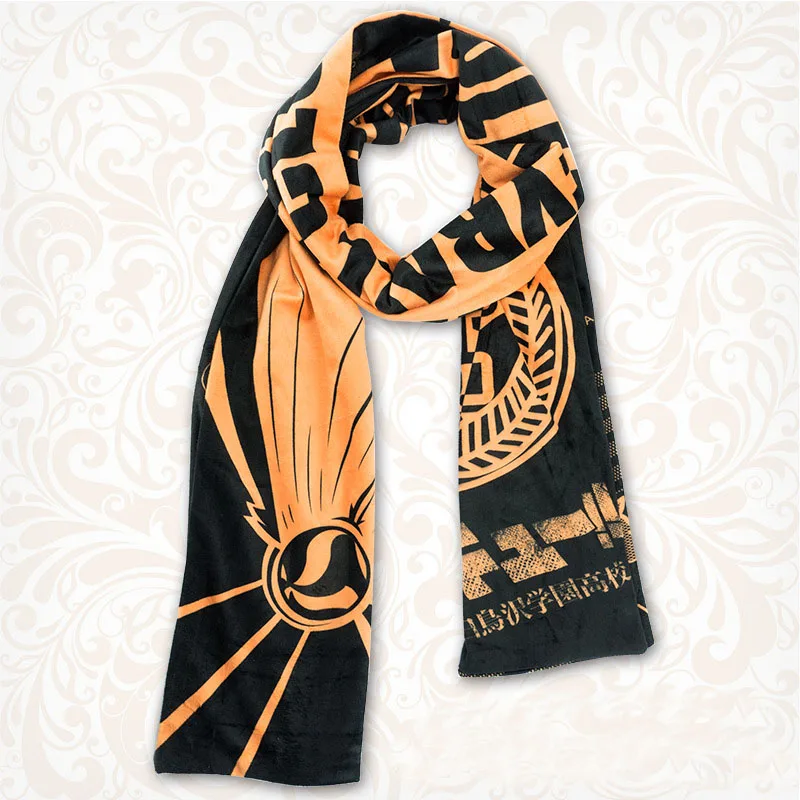 

New Anime haikyuu Scarf Fashion School Student hinata shoyo Cosplay Scarves