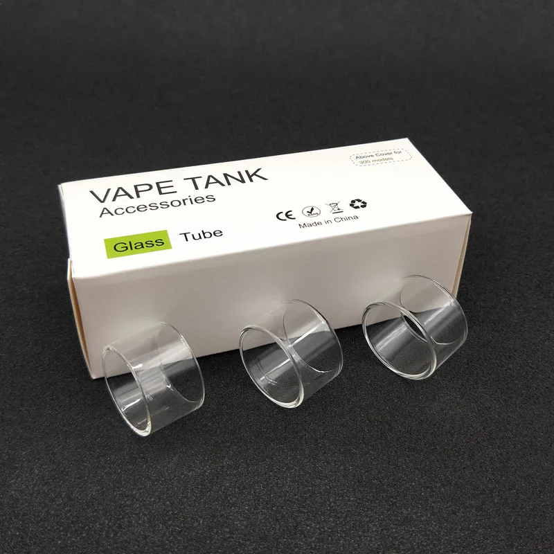 15 шт. сменная стеклянная трубка для SMOK TFV8 BABY V2/TFV MINI V2/TF TANK/Morph 219/TFV12 big baby prince/Stick v8 kit