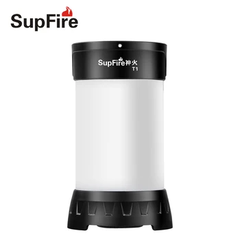 

SupFire T1 LED Flashlight Camp Lamp Rechargeable Camping Light Waterproof Torch Light with 18650 Battery