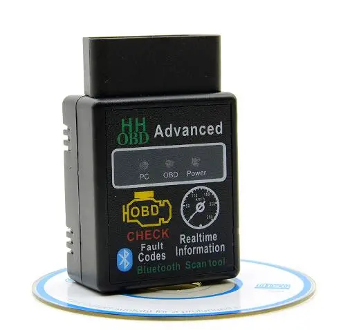 OBD2 V2.1 HHOBD диагностический сканер HH OBD ELM327 работает Android Крутящий момент Bluetooth ELM327 HH OBD Интерфейс ELM 327 - Цвет: HHOBD