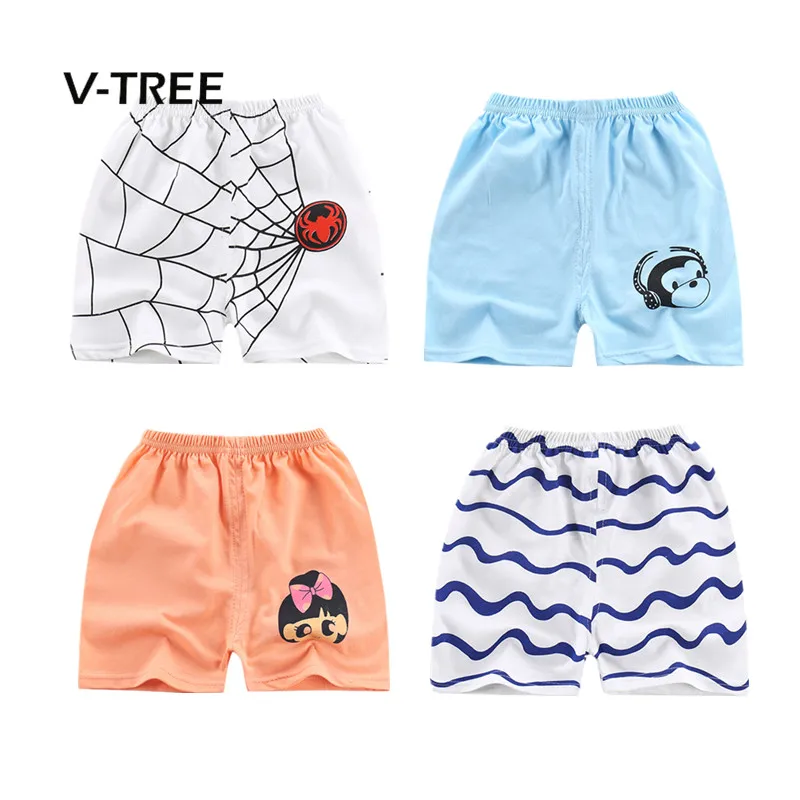 V TREE Summer Baby Boys Girls Shorts Cotton Candy Color Shorts Pant For