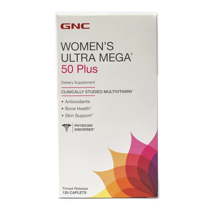 

Free shipping Women's Ultra Mega 50 Plus Antioxidants Bone Healht Skin support 120 pcs
