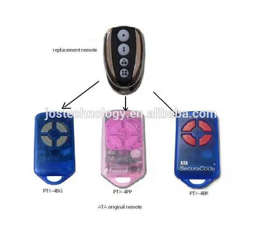 

ATA PTX-4 garage gate remote control, ATA replacement remote