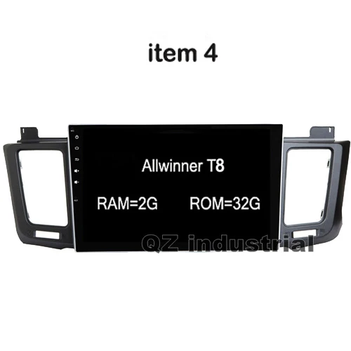 QZ промышленных HD 10,1 дюйма Android 8,1 T8 dvd-плеер для Toyota RAV4 2013- с 3g 4G WI-FI BT GPS NAVI SWC Радио RDS карта - Цвет: 2G 32G T8