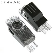 2 шт. двери автомобиля Добро пожаловать свет для Audi фонарик-проектор изображений для VW Jetta MK5 MK6 MK7 Passat B6 B7 CC Golf 6 7 Weclome свет