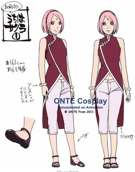 

Customized New Fashion BORUTO NARUTO THE MOVIE Cosplay Costume Haruno Sakura Clothes Women Cheongsam Anime