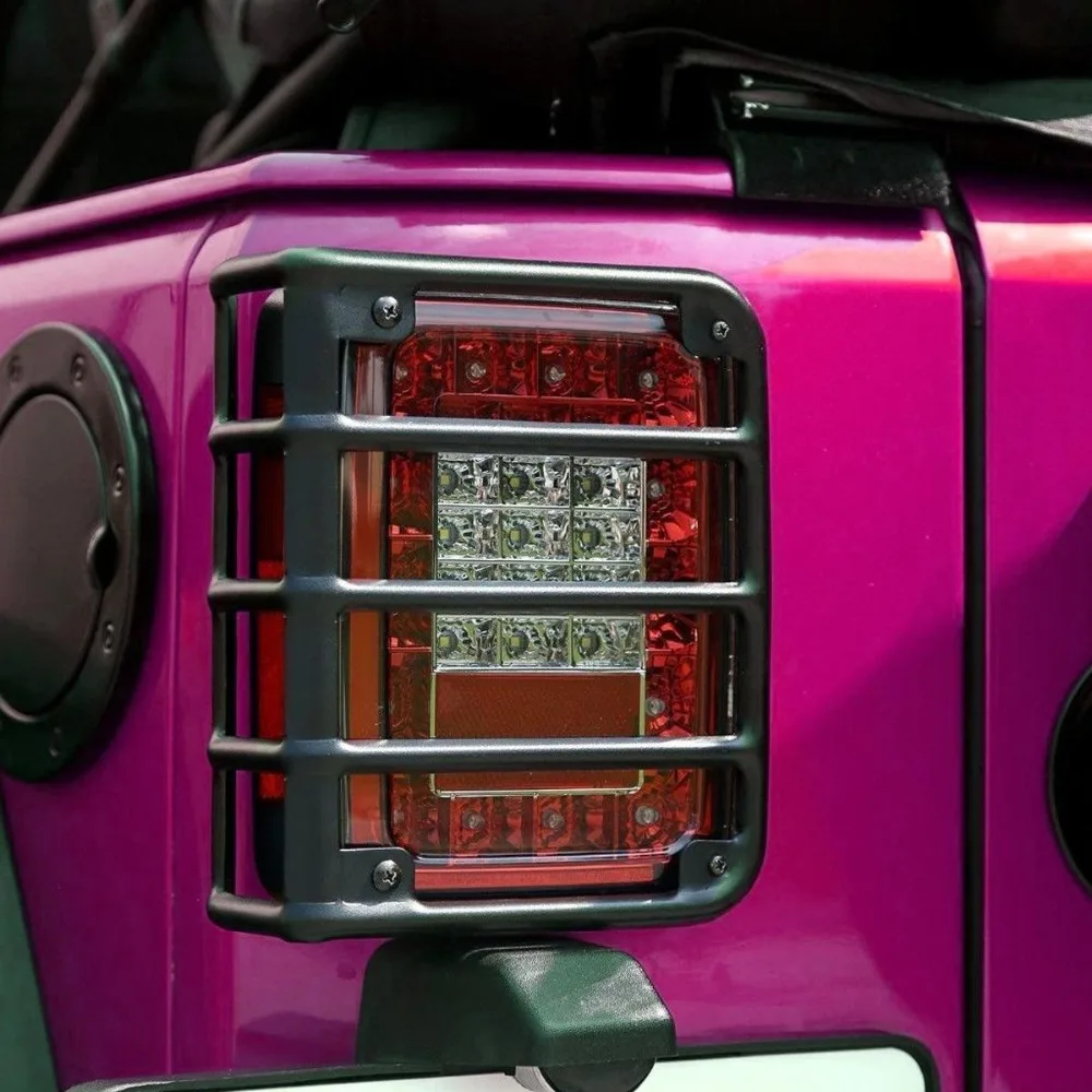 Черный Задний евро задний светильник для 2007- Jeep Wrangler& Wrangler Unlimited JK 2 шт