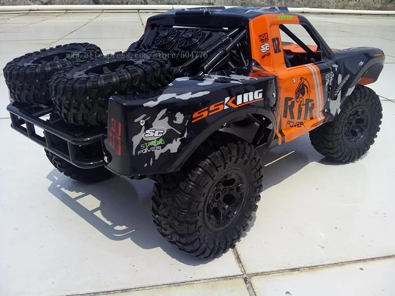 Rc-car-1: 10 rc автомобиль 48 см большой внедорожный Водонепроницаемый rc автомобиль работает на суше и воде 1/10 игрушечные машинки rc для детей