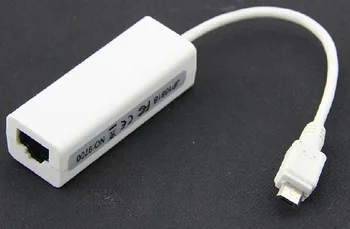 

200pcs 5-Pin Micro USB 2.0 To RJ45 LAN Ethernet Network Adapter 100Mbps For Tablet PC (Android) For Windows
