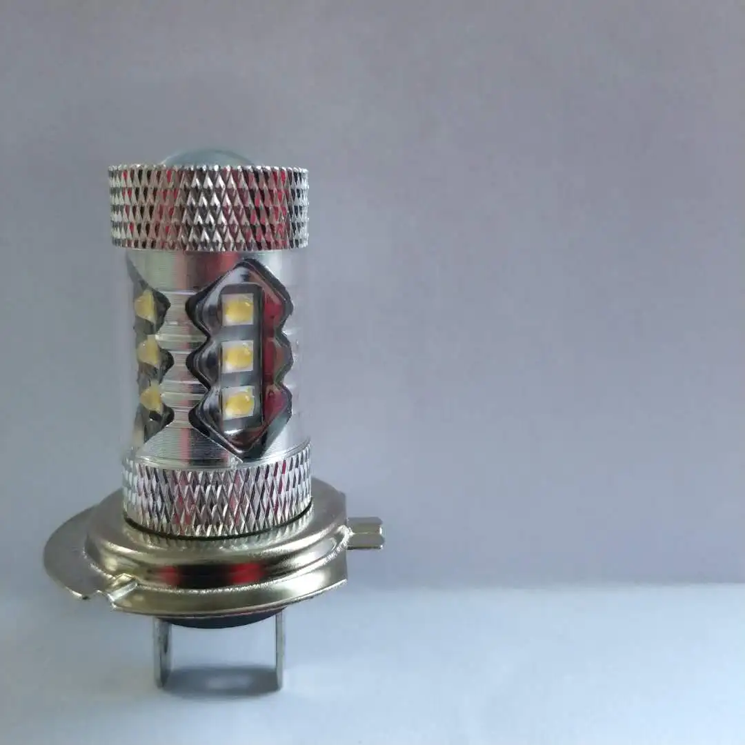 Светодиодный светильник 16SMD 2828 80W 6500 K-7000 K, белый светильник светодиодный светильник для лампы, светодиодный светильник для противотуманной лампы, головной светильник для DC12-24V, серебристый, белый светильник