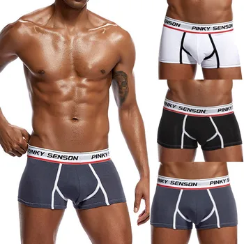 

LNCDIS Brand men underwear cotton boxer shorts underpants sexy male panty mens seamless panties shorts man lingerie A5