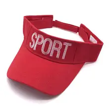 Саржевая вышивка спорт для гольфа, тенниса бейсболка шляпа летняя Женская Мужская Солнцезащитный козырек красный ярко розовый желтый хаки синий черный зеленый