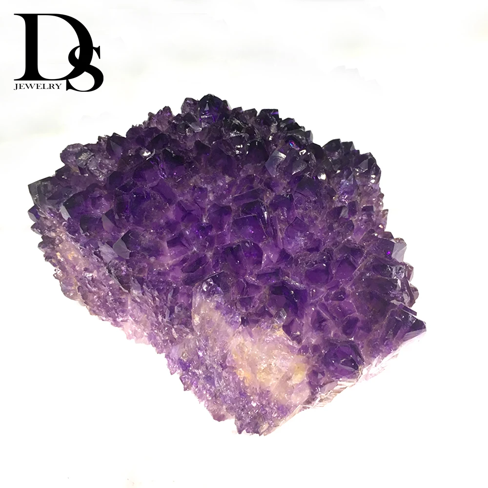 

DS High Quality Natural Amethyst Geode Clusters Purple Quartz Crystal Cluster Minerals Specimen Crafts For Gift Home Decoration