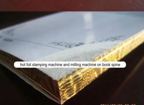 hot foil stamping machine on book spine 1_conew1