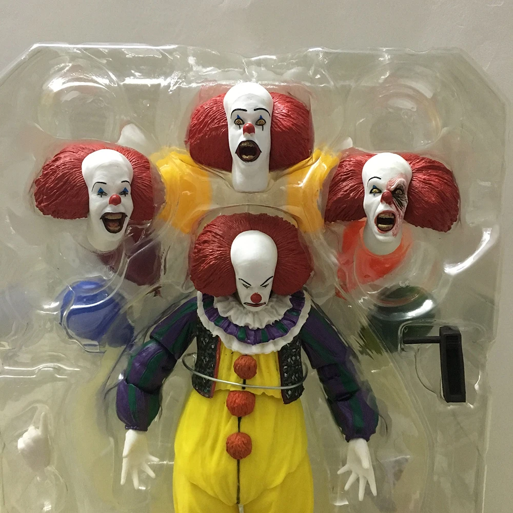 NECA IT Pennywise Джокер Стивен Кинг это клоун ПВХ Фигурки игрушки куклы для хэллоуина украшения подарок