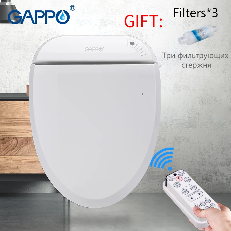 GAPPO Toilet Seats Intelligent bidet Smart Bidet Toilet Seat warm toilet cover Washlet Elongated Heated sits