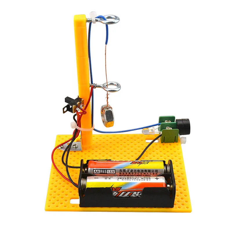 

DIY Physics Science Experiment Earthquake Alarm Audible Alarm Creative Electric Toy Handmade Assemble Toys for Children