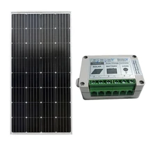 150W Monocrystalline Solar Panel & 15A SOLAR Controller Home Power