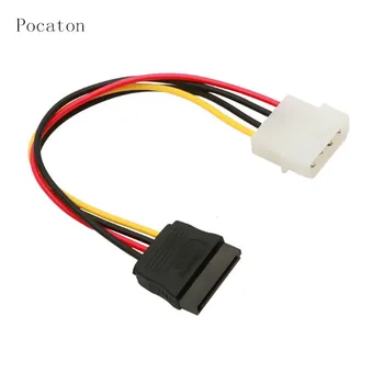

Pocaton 10pcs 4 Pin IDE Molex to 15 Pin Serial ATA SATA Hard Drive Power Adapter Cable HDD Power Cable 16cm