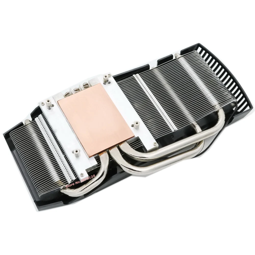 Video card cooler radiator with heatsink heatpipe cooling fan for R9