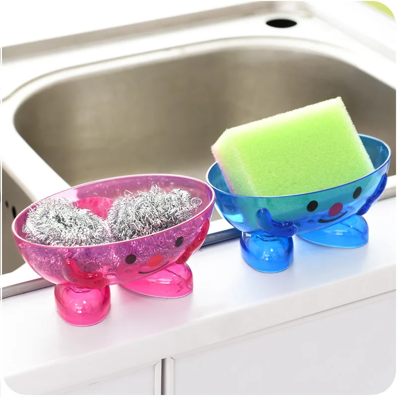 

CTREE 1Pcs Creative Soap Dishes Soap Box Cartoon Cute Plastic Home Holder Portable Draining Soap Boxs Bathroom Accessories C113