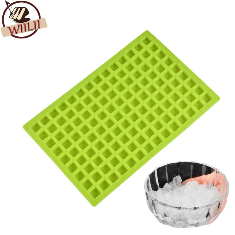 

1PCS Silicone 126 Hole Mini Square Shape Cube Mold For Candy Chocolate Pudding Jelly Ice Cake Tray Cubes Party Bar Whisky Tools
