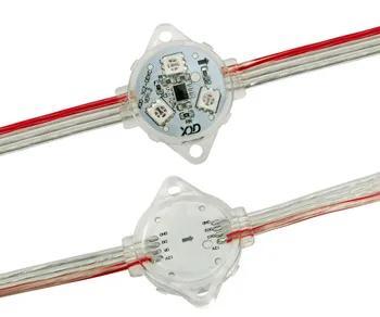 

30mm 12V P9883 LED full color pixel module,IP68,0.72W; 20pcs/string;back up signal;signal breakpoint continuous transmission