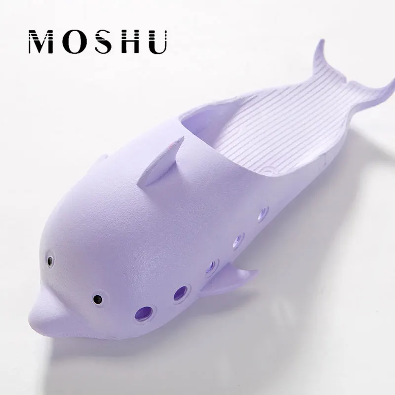 

Fashion Women Slippers Beach Summer Slippers Indoor Animal Prints Flats Whale Sandals Cute Slides Ladies Shoes