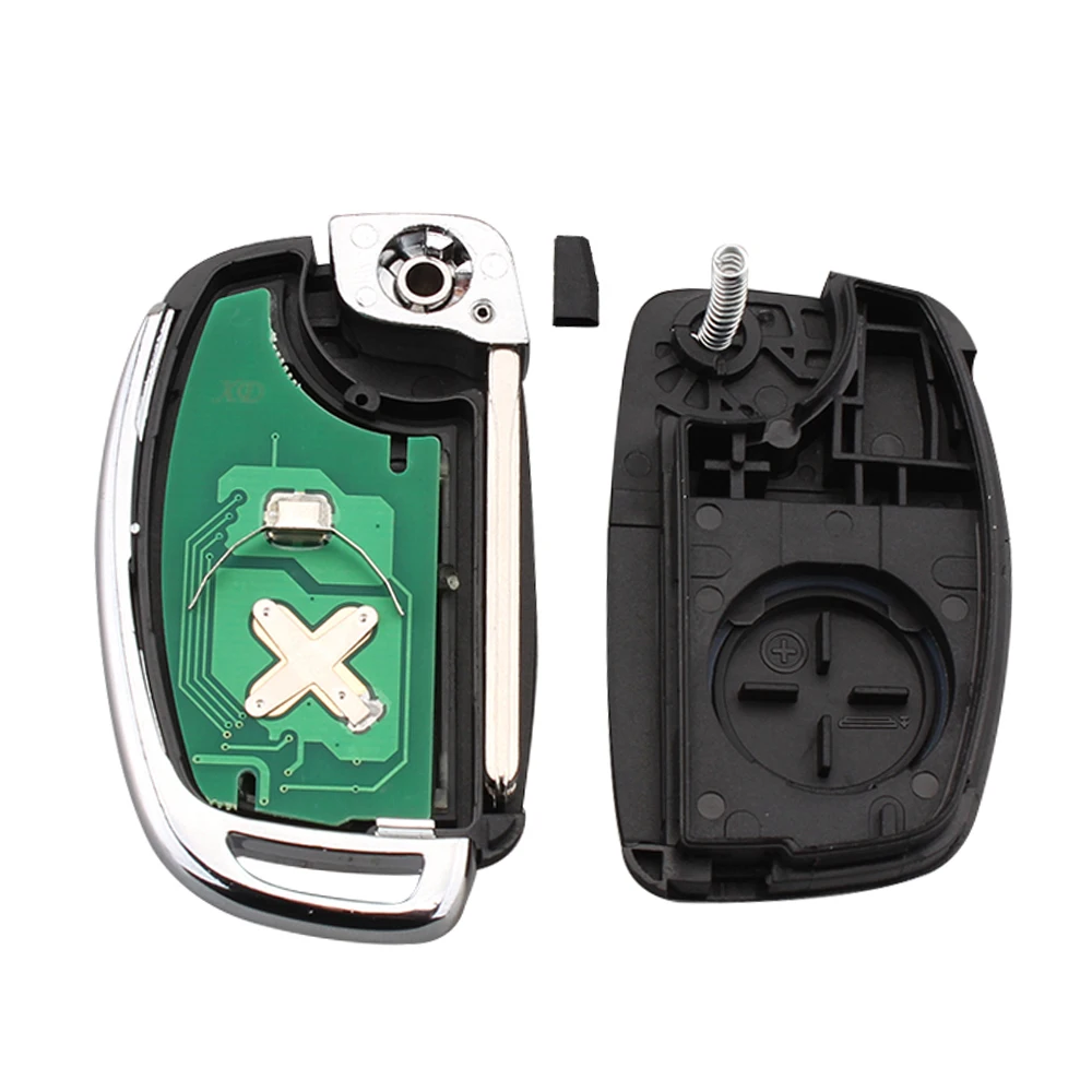 5X Chiave telecomando per Hyundai Remote Key Fob 3 BTN 433Mhz ID46 Chip per Hyundai New IX35 IX25 IX45 Santa Fe -