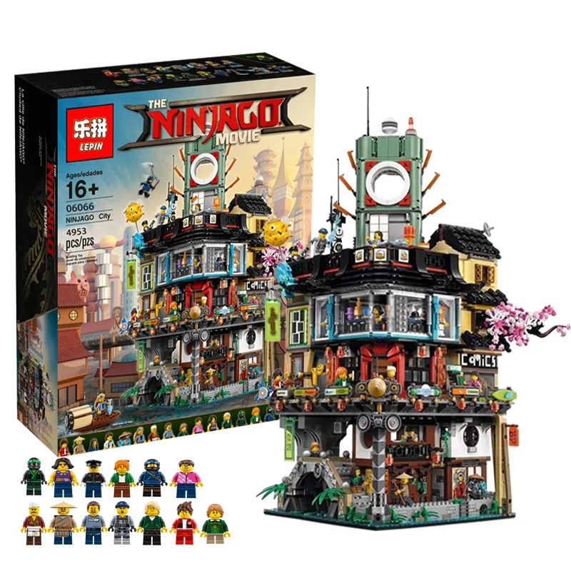 

Lepin 06066 Construction Model Modular Building Blocks Ninja Teenagers Toys Bricks Legoing 70620 DIY Ninjagoed Christmas Gifts