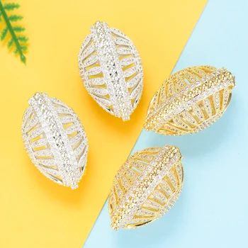 

SISCATHY Luxury Charm Full Cubic Zircon Hoop Statement Earrings For Women Wedding DUBAI Bridal Earrings Ear Fashion Jewelry 2019