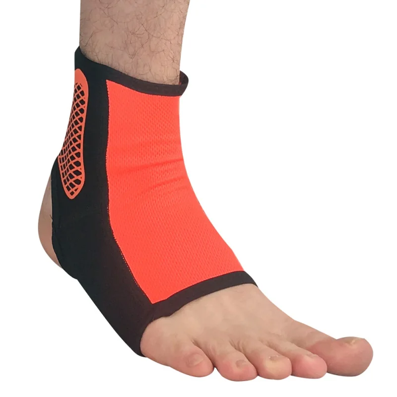 Фитнес фиксатор лодыжки Поддержка ноги Sprain Guard защитный ремень ММА ноги Муай Тай Бокс Баскетбол Футбол тренажерный зал SportN - Цвет: Оранжевый