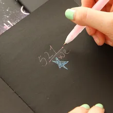 Горячие пустой черный книга бумаге эскиз B5 22 листов Sketchbook дневник рисунок Граффити Мягкая обложка Офис Школьные принадлежности подарок