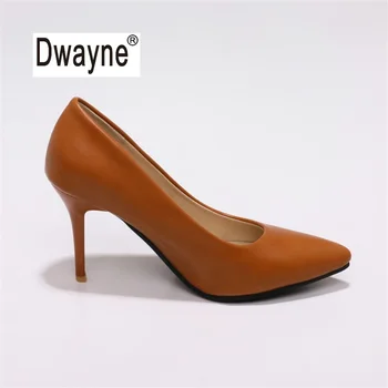 

Big Size Women's Shoe 9cm High Heels CTZ Summer Good PU Pumps Party Shoes For Women Wedding Shoes