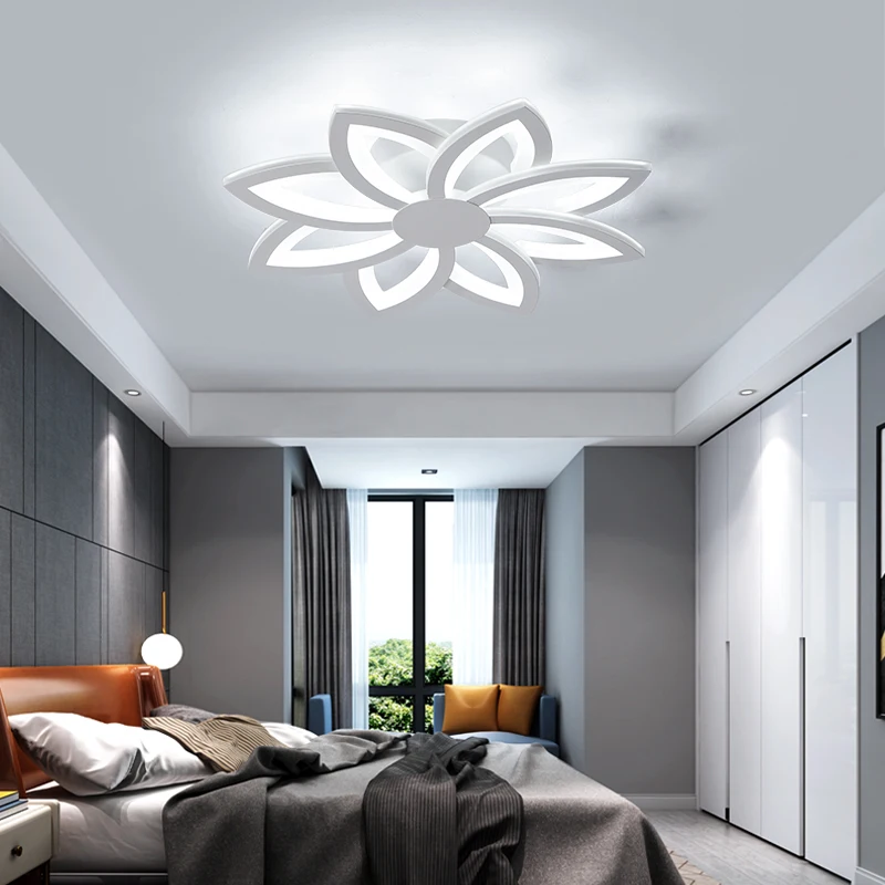 

Chandelierrec Modern LED Ceiling Chandeliers For Living Room Bedroom AC90-260V Home Decor Lighting Flower-shape Chandeliers
