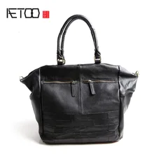 AETOO Европа и США Мода ретро сумка большая кожа