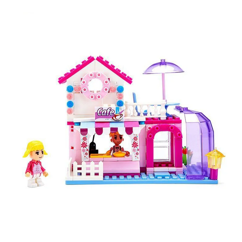 Bricolage домом Poupée poupée миниатюрный Avec Des Meubles En дом Miniaturas Jouets Pour Enfants Nouvelle|Блочные