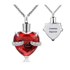 Always in My Heart 12 Birthstone Crystal Urn Cremation Necklace Pendant Heart Memorial Keepsake Pendant Ash Holder 4
