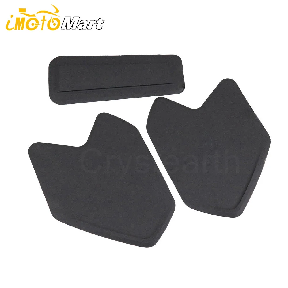 

Black Motorcycle Oil Tank Pads Protector Stickers Side Gas Knee Grip Traction Pads Decal For BMW R1200GS R 1200 GS ADV 2014-2018