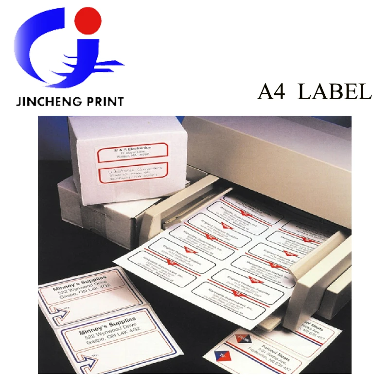 Free shipping A4 blank printing sticker, self adhesive A4 label paper, sticker 12 labels per sheet,different size available