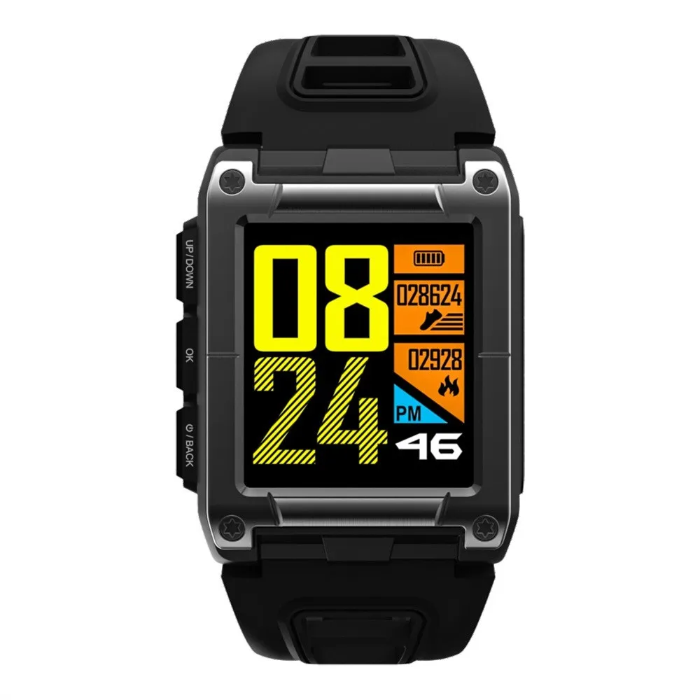 

2019 Newest Men Women Sports Fitness Professional IP68 Waterproof Swimming SmartWatch Bluetooth GPS Wristband Colorful UI #A