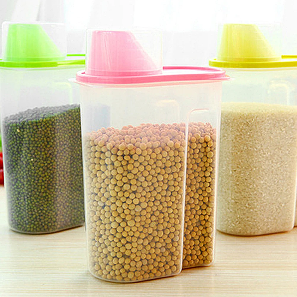 Compare Prices On Kitchen Storage Containers Online Ping 1 8 2 5l Kitchen Storage Organizer Grain Container Rice Holder Box Cereal Bean