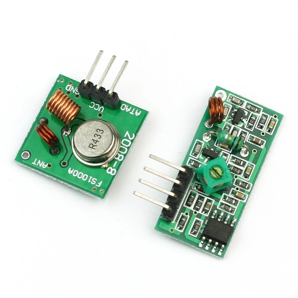 

RF Wireless Transmitter and Receiver Link Kit Module 433Mhz for Arduino