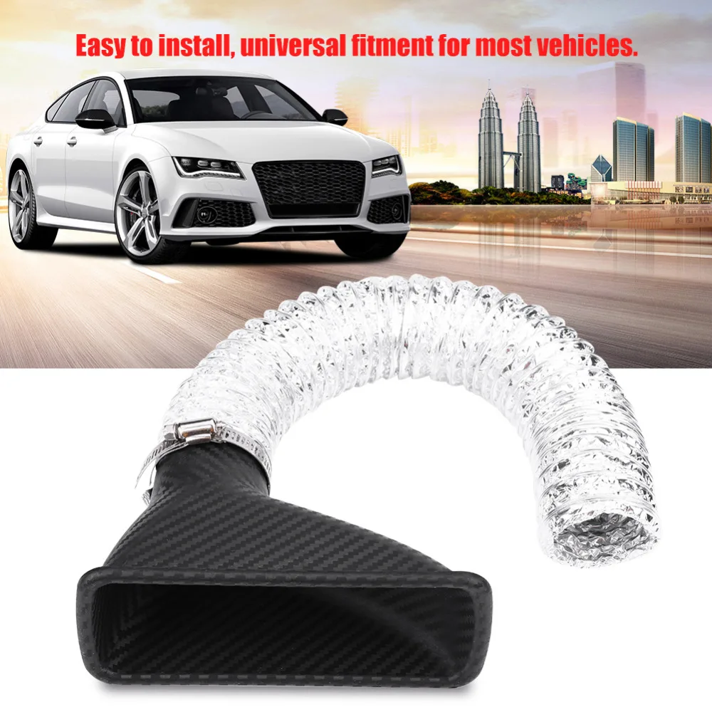 New Air funnel Carbon Fiber Around 6 CM Dismeter Universal Car Turbo