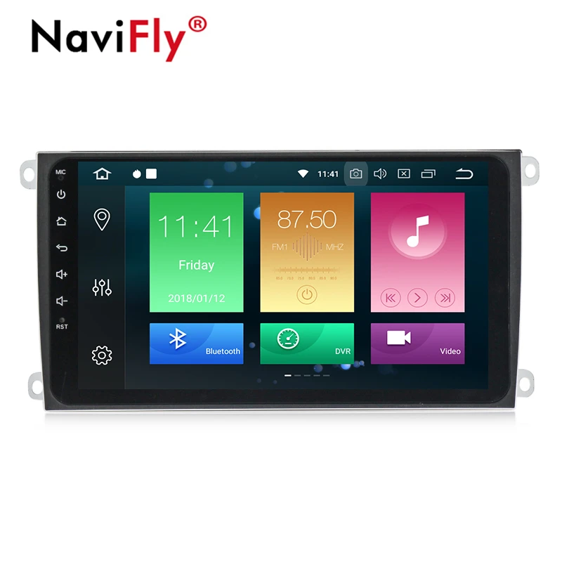 

NaviFly 9"Android 8.0 Oact-core Car gps Radio stereo Player for Porsche Cayenne 2003-2010 car Head Unit Auto 4G RAM BT WIFI RDS